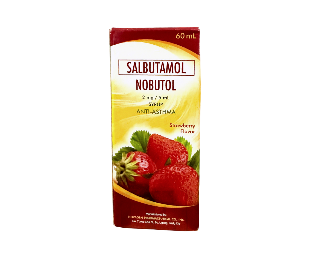 NOBUTOL Salbutamol 2mg/5ml Syrup - Anti-Asthma
